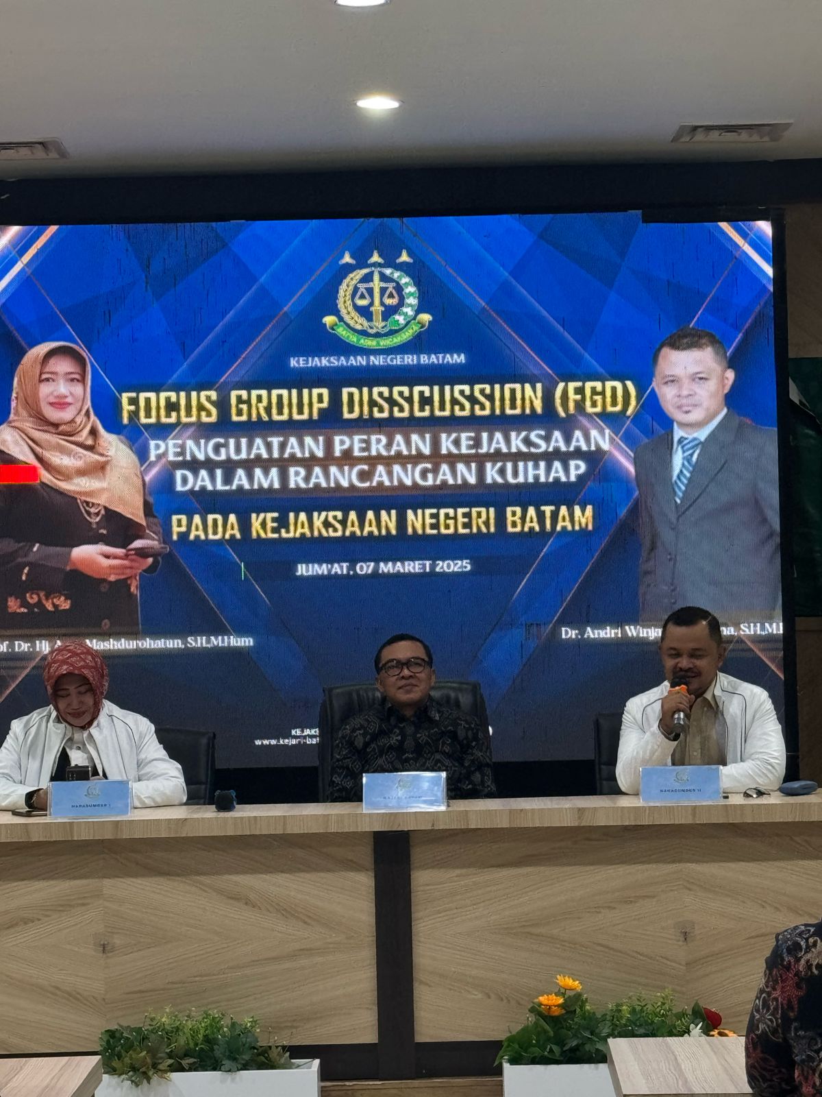 Focus Grup Discusion Penguatan Peran Kejaksaan dalam rancangan KUHAp